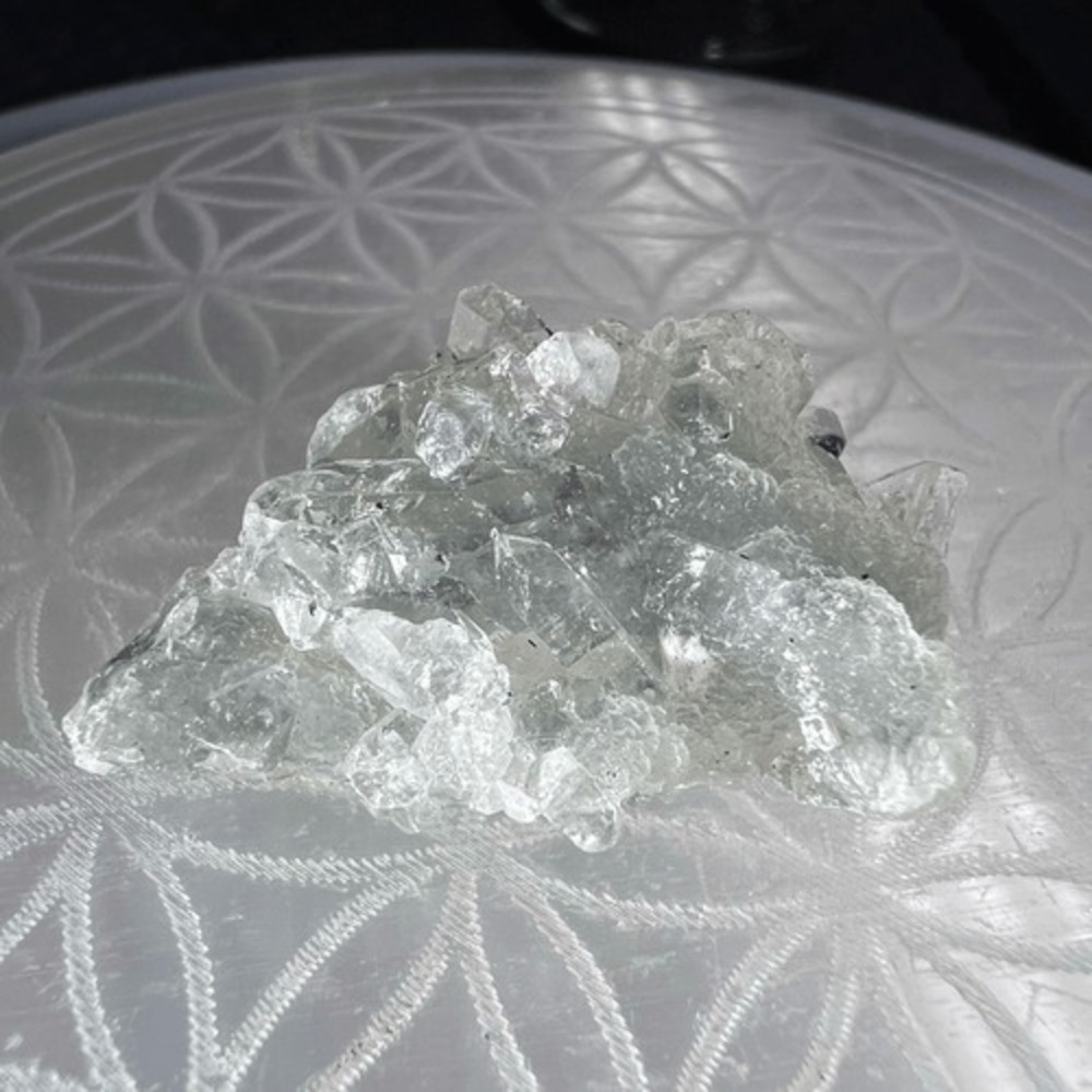 Apophyllite Blue Gray Crystal Mini Cluster - Picture 4 of 14